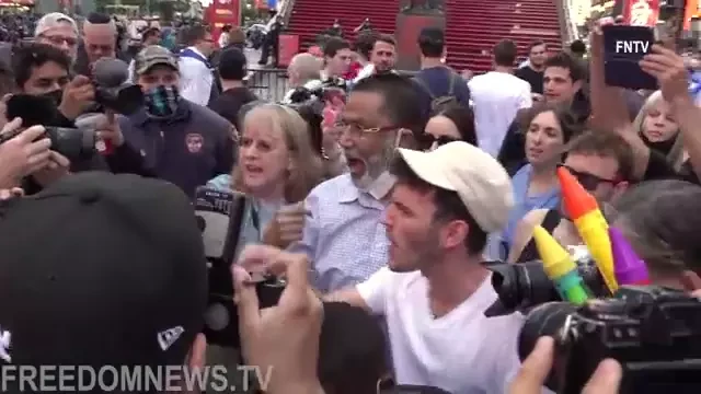 RIOT Declared in Times Square  -  Palestine vs  Israel Protesters - Extended Cut._#47